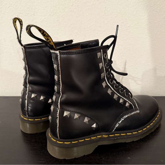 Dr. Martens Women's 1460 Stud 8 Eye Boots - Picture 9 of 11